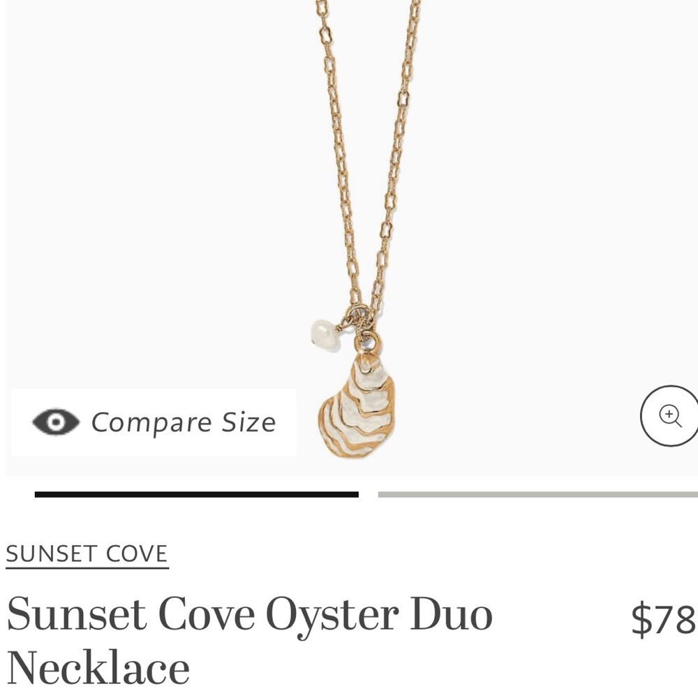 Gold Oyster Duo Necklace